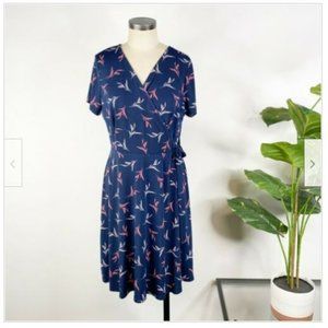 Kaileigh Arnett Faux Wrap Knit Dress